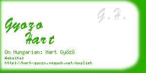 gyozo hart business card